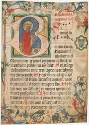 Manuscript Leaf from a Missal, late 15th century