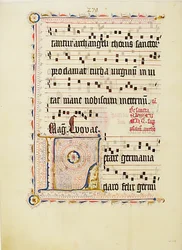 Manuscript Leaf with Initial L, from an Antiphonary, German, second quarter 15th century