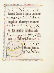 Manuscript Leaf with Initial S, from an Antiphonary, German