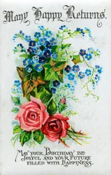 Many Happy Returns, Birthday Card