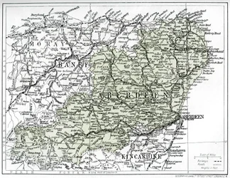 Map of Aberdeenshire