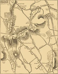Map of Hornsey and Neighbourhood in 1819