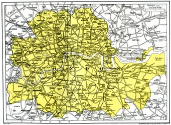 Map of London, 1924-1926