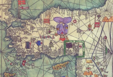 Map of Eastern Europe, View from the South. Catalan Atlas Reproduction
