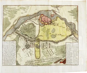 Map of the Battle at Narva