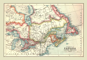 Map of the Dominion of Canada, Eastern Provinces