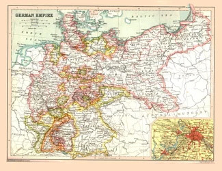 Map of the German Empire