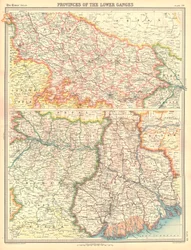 Map of the Provinces of the Lower Ganges
