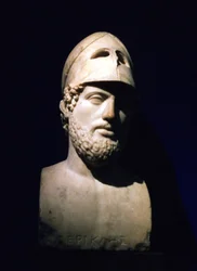 Marble Portrait Bust of Perikles, Athenian Statesman