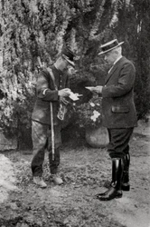 Maurice Maeterlinck, Belgian playwright, poet and essayist, 1915
