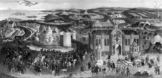 Meeting of Henry VIII and Francis I, at The Field of Cloth of Gold, 1520