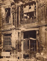 Members of the Peoples Marine Division on the Balcony of the City Palace, December 1918