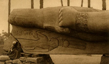 Memphis - The Colossal Statue of Rameses II (Detail)
