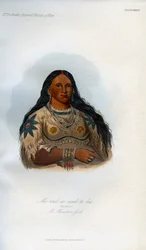 Mi-neek-ee-sank-te-ka, The Mink, A Mandan Girl