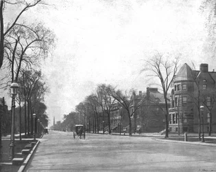 Michigan Avenue, Looking South, Chicago, Illinois, USA, c1900