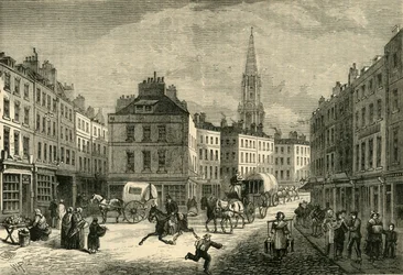 Middle Row, St. Giles, About 1838, 1881