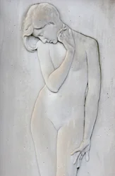 Milano monumental cemetery: woman, Milan, Italy