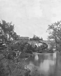 Mill Creek Bridge, Pennsylvania Railroad, USA