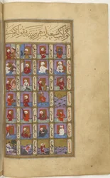 Miniature from Matâli al-saâdet by Seyyid Mohammed ibn Emir Hasan, left part