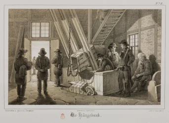Mining, Metal Ores Pithead of a Mine, Germany, c 1851