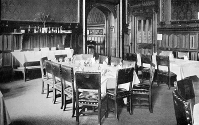 Ministers Table, House of Commons Dining Room, Palace of Westminster, London, c1905