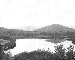 Mirror Lake, Adirondacks, New York State, USA, c1900