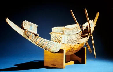 Model of a Boat, Ancient Egyptian, 18th Dynasty