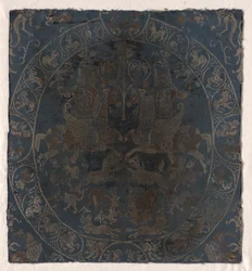 Modern Reproduction of the Bahram Gur silk in Berlin