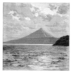 Mombacho Volcano and the shores of Lake Nicaragua
