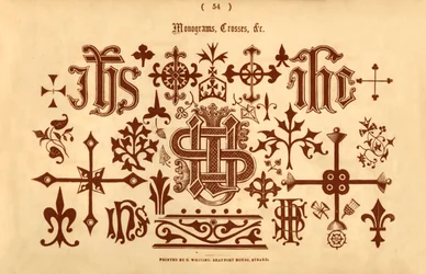 Monograms, Crosses, &c., 1862