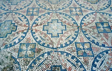 Mosaic from a Roman villa, Montreal, Dordogne and Atlantic Coast, France