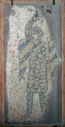Mosaic of a Crusader from the Fourth Crusade