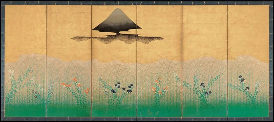 Mount Fuji and the Moon