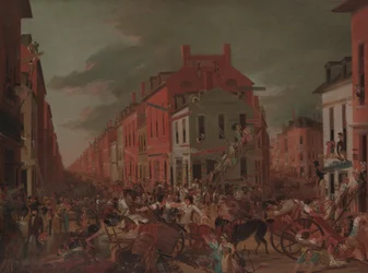 Moving Day in Little Old New York, ca. 1827