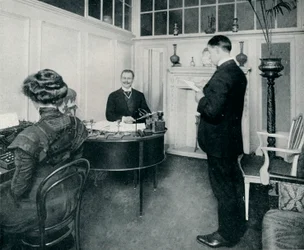 Mr Sandow Attending to His Day