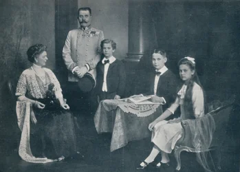 Murdered Archduke Francis Ferdinand with His Wife and Children