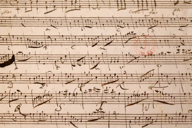 Music score, Wolfgang Amadeus Mozart, Paris, France
