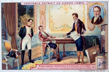 Napoleon Negotiating a Loan with Gabriel Julien Ouvrard