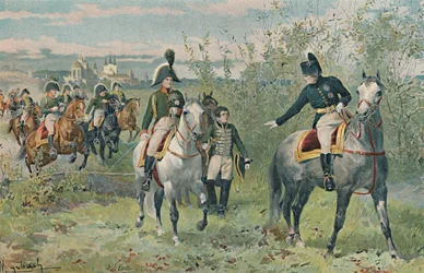 Napoleon and Alexander at Erfurt, 1808