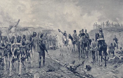 Napoleon and the Old Guard Before Waterloo