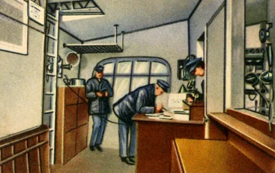 Navigation Room on Board a Zeppelin