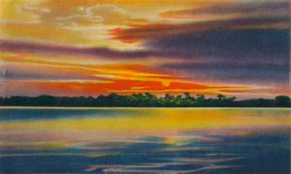 Nightfall on the Magdalena River, Barranquilla, c1940s