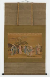 Nine People Out to See Cherry Blossoms