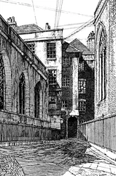 No. 8, Cliffords Inn, and Hall on Left