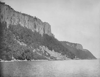 Northern End of Palisades, Hudson River, c1897