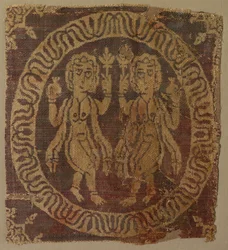 Nude Female Dancers from a Tunic, 700s