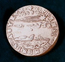 Obverse of a Medal Commemorating the Bright Comet of 1577