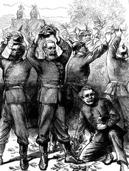 Occupation of Paris by the Germans after the Franco-Prussian War, March 1871, c1880