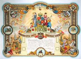 Office Holders Certificate of the Female Lodge of the Manchester Unity Friendly Society