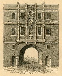 Old Lud Gate, from a print published about 1750